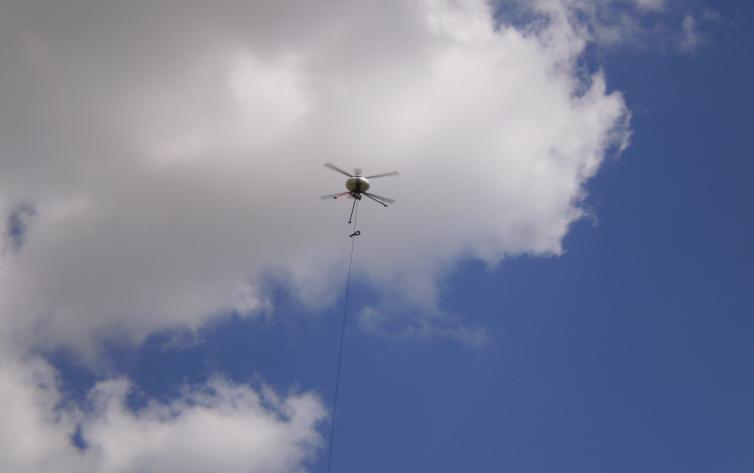 Tethered Mini UAV for Permanent Surveillance