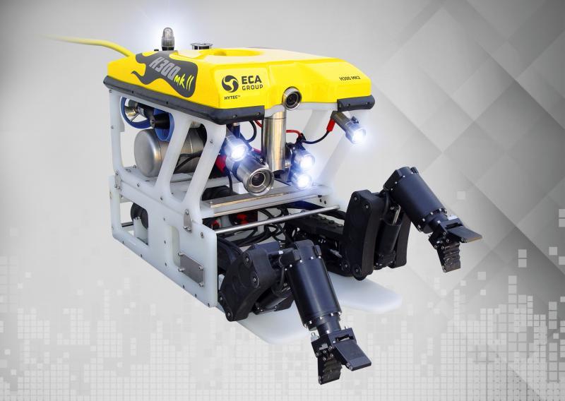 ECA Group ROV H800 with its electric manipulator arm 5 E MICRO