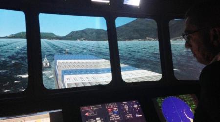 ECA GROUP - SIMULATION - Navigability trials simulated on Full Mission Mistral 4000 Simulator