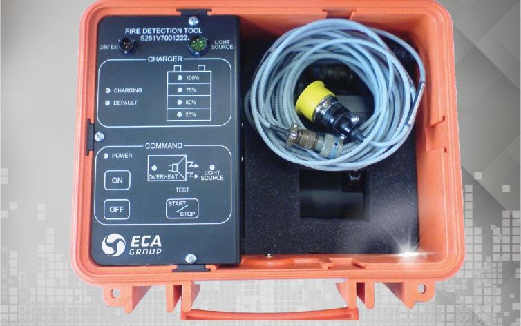 Optical fire detection tool for Aerospace Ground Support Equipment (MGSE & EGSE)