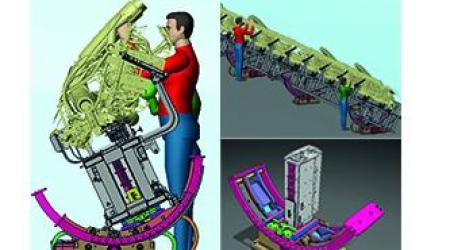 ECA GROUP - ASSEMBLY LINES MODULES - Ergonomics modules of assembly lines for Airbus in Germany