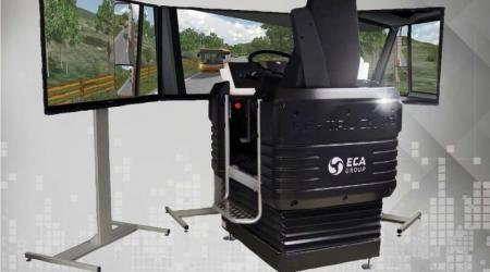ECA GROUP - SIMULATION - DRIVING SIMULATOR fond gris