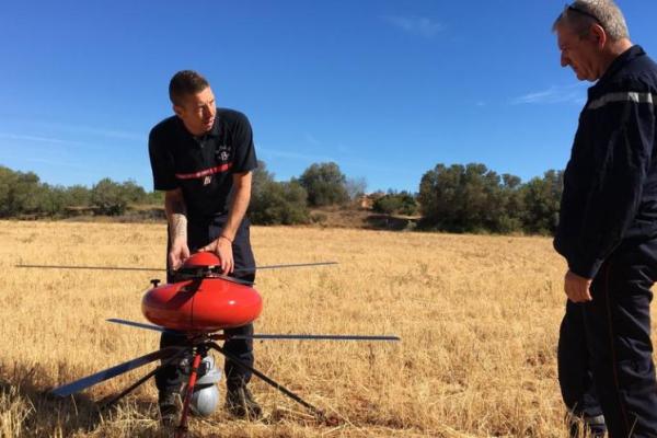 ECA-GROUP-UAV-IT180-La Provence: An ECA Group UAV IT180 helps firefighters in Martigues.jpg