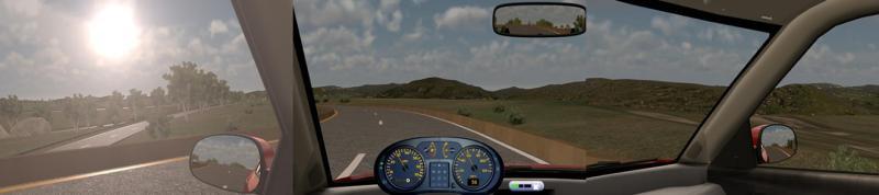 Ultra-Wide Expressway Driving at Sunrise Screen Shot