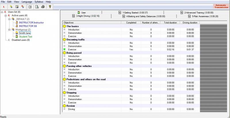 ECA Driving Simulator Reports and Assessments