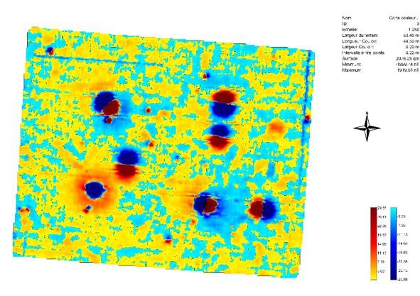 UXO magnetic survey results UXO magnetic survey results