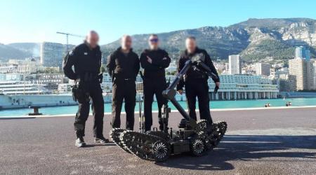 The Public Security of Monaco with ECA Group's IGUANA E unmanned ground vehicle