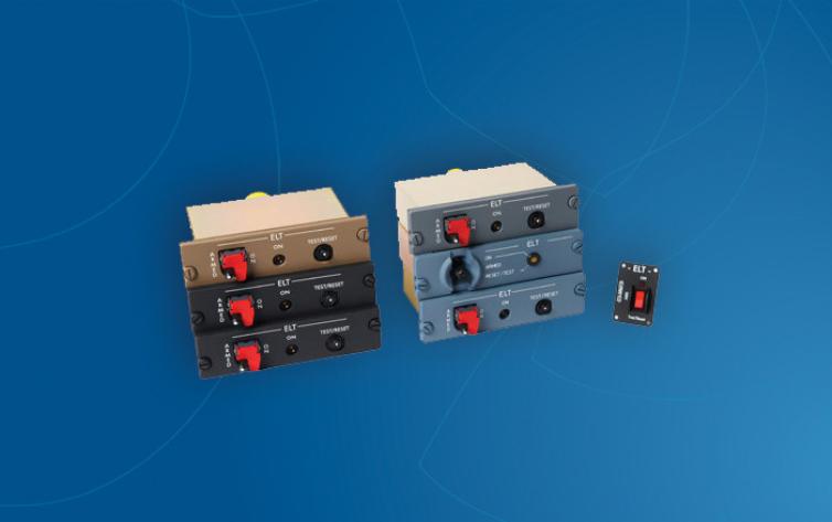 Cockpit Remote control panel for Emergency Locator Transmitters (ELTs)