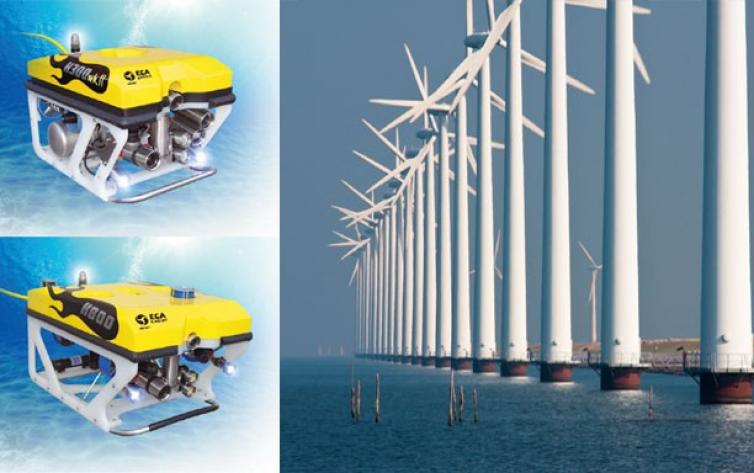 Windfarm Inspection and Monitoring by Rov